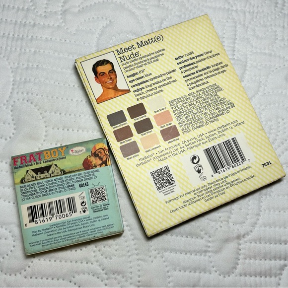 Set 2 makeup bundle The Balm eyeshadow and blush Meet Matte Nude palette - Picture 3 of 11